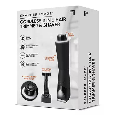 Sharper Image 2-In-1 Hair Trimmer & Shaver